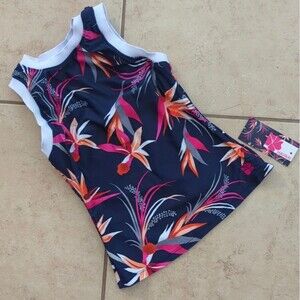 NWT Hapari Swimsuit Tank Top Tankini Floral Hawaiian Amalfi - Size XS